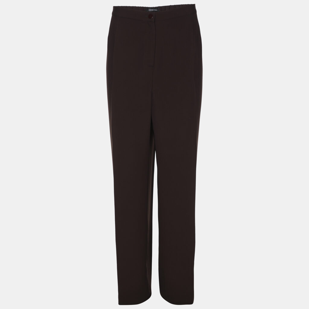 Elena Miro Brown Crepe Pants XXL Elena Miro Brown Crepe Pants XXL