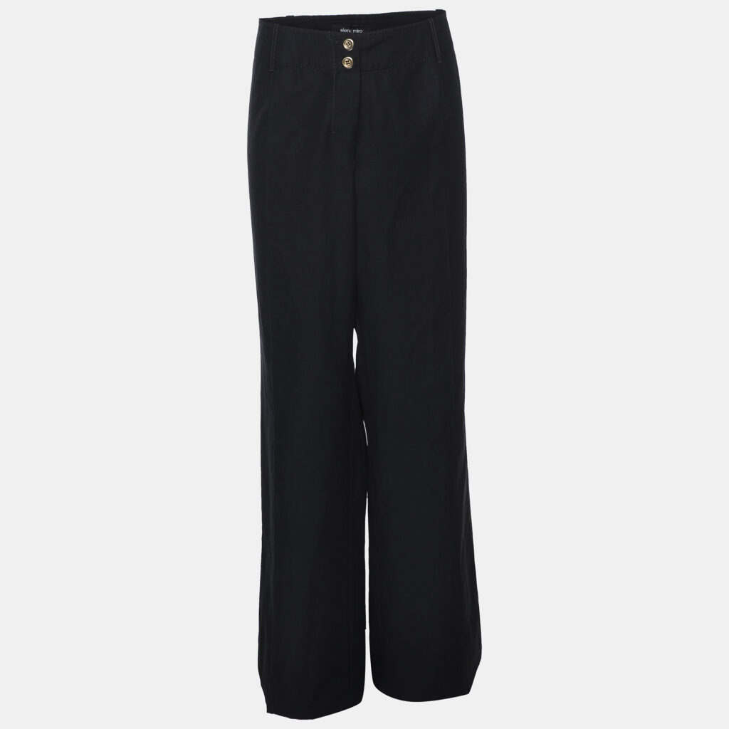 Elena Miro Navy Blue Cotton Pants XXL Elena Miro Navy Blue Cotton Pants XXL