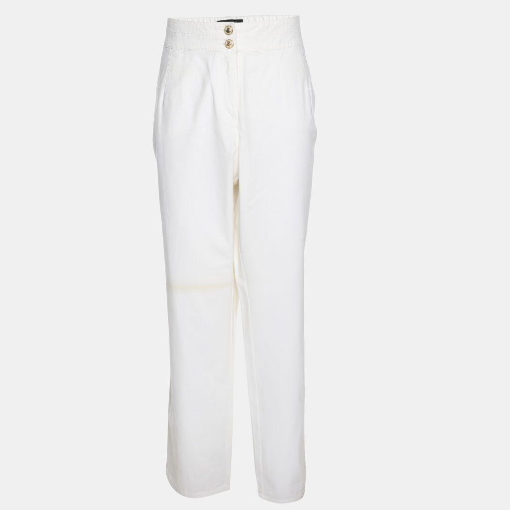 Elena Miro White Jersey Pants XXL Elena Miro White Jersey Pants XXL