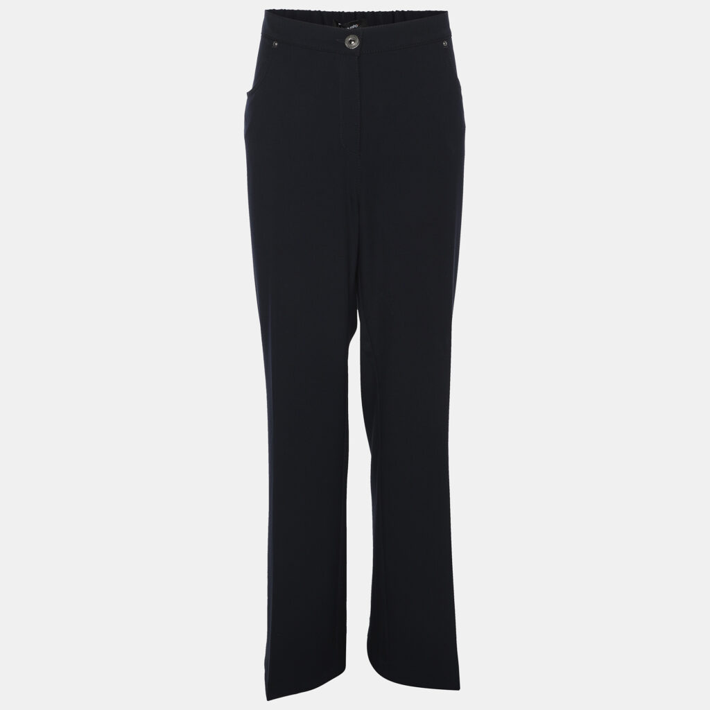 Elena Miro Navy Blue Jersey Crystal Embellished Pants XXL