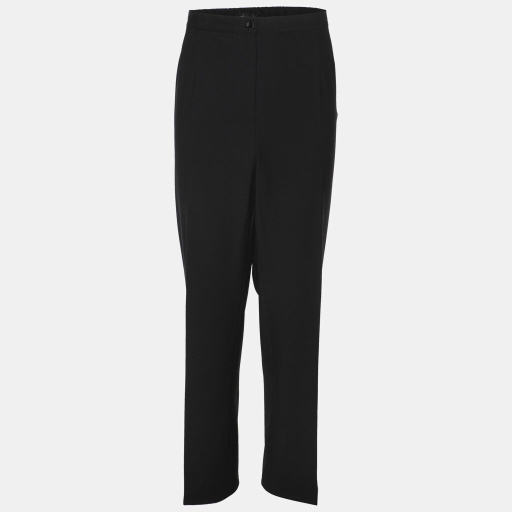 Elena Miro Black Wool Blend Trousers XXL