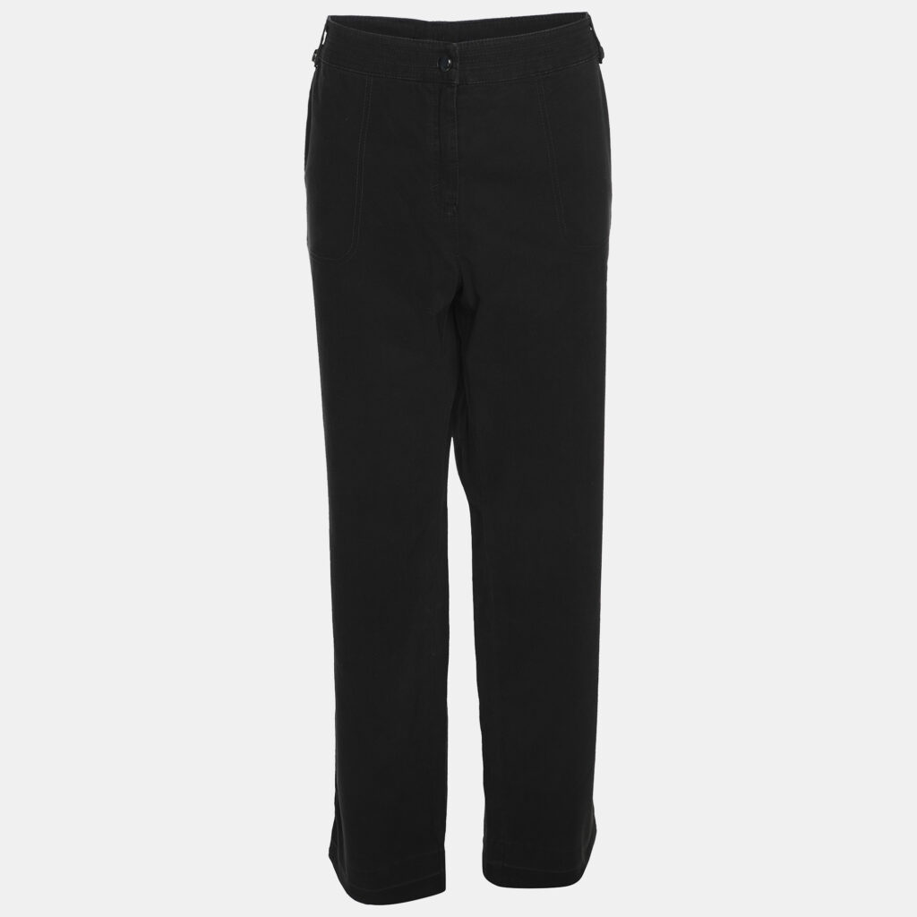 Elena Miro Black Cotton Pants XXL