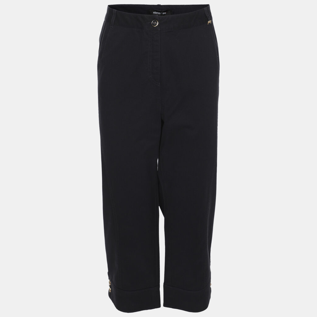 Elena Miro Navy Blue Cotton Pants XXL