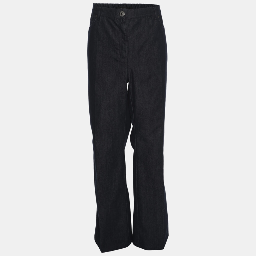 Elena Miro Blue Denim Embellished Pocket Jeans XXL