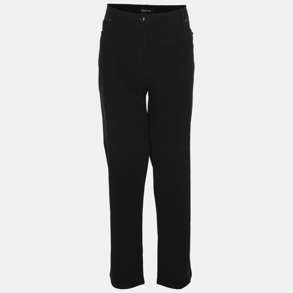 Elena Miro Black Denim Embellished Jeans XXL