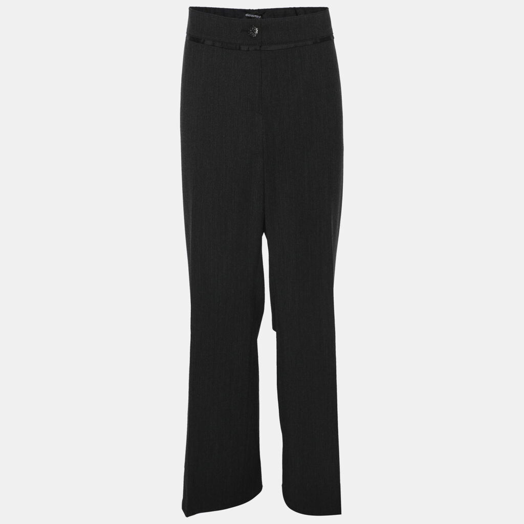 Elena Miro Dark Grey Wool Blend Trousers XXL