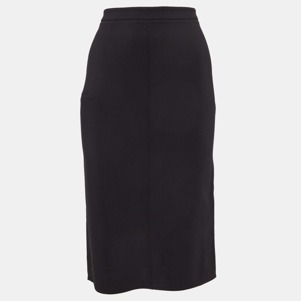 Elisabetta Franchi Black Crepe Pencil Skirt M Elisabetta Franchi Black Crepe Pencil Skirt M