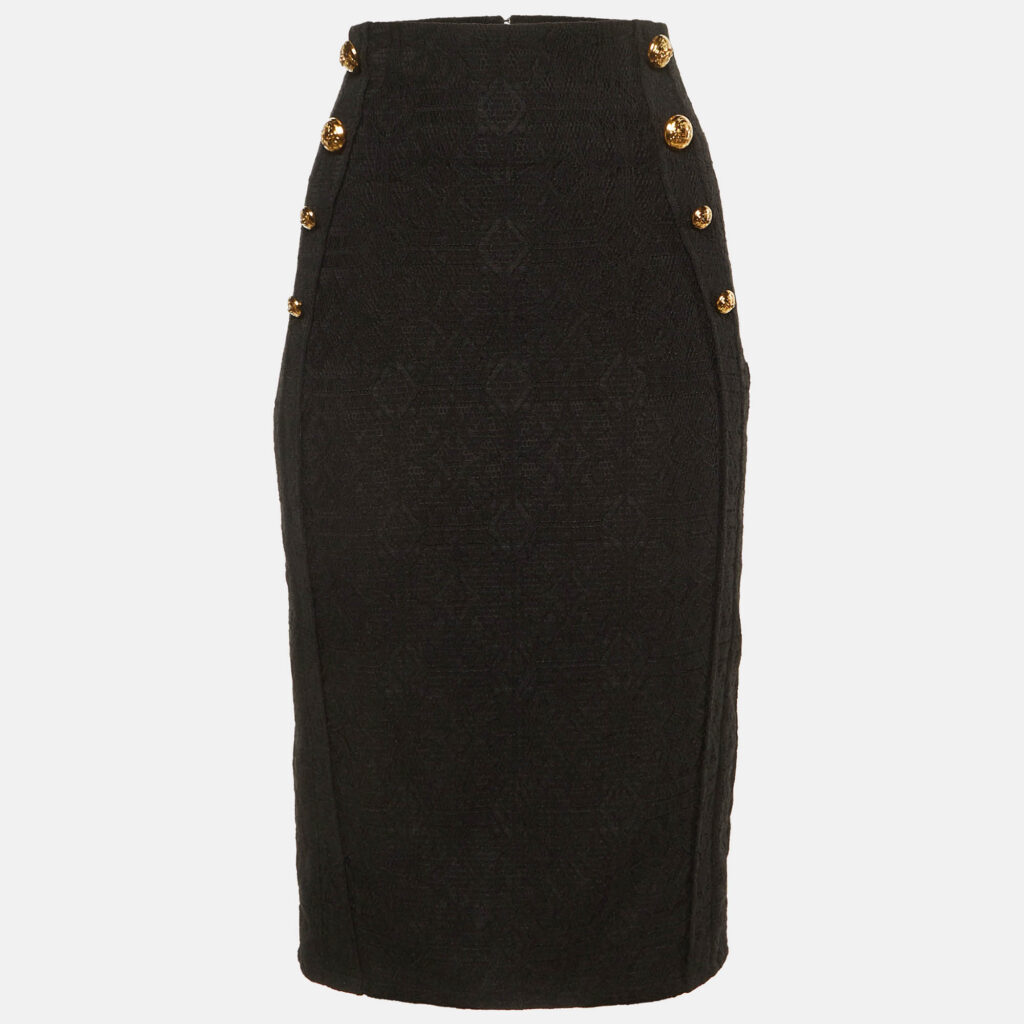 Elisabetta Franchi Black Lace Pencil Skirt S Elisabetta Franchi Black Lace Pencil Skirt S