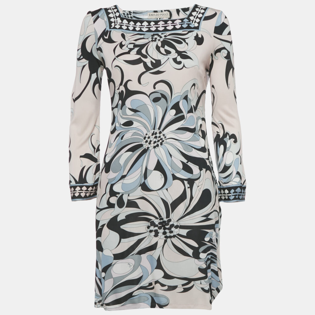 Emilio Pucci Multicolor Printed Jersey Mini Dress M Emilio Pucci Multicolor Printed Jersey Mini Dress M