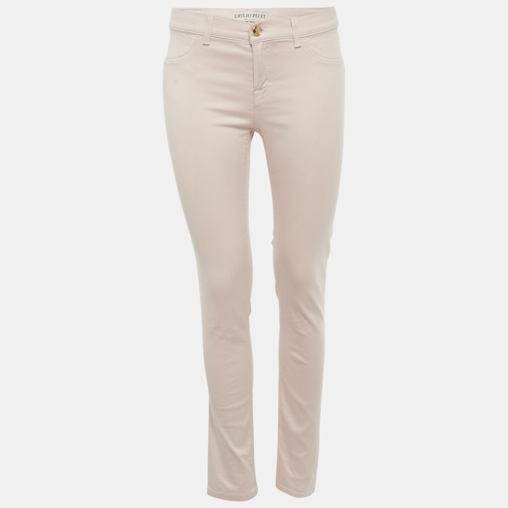 Emilio Pucci Pink Cotton Low Waist Jeans M Waist 28" Emilio Pucci Pink Cotton Low Waist Jeans M Waist 28"