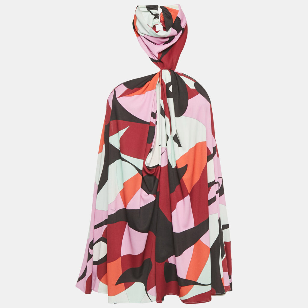luxury-women-emilio-pucci-used-clothes-p1250567-003-1.jpg Emilio Pucci Multicolor Print Jersey High Neck Top S