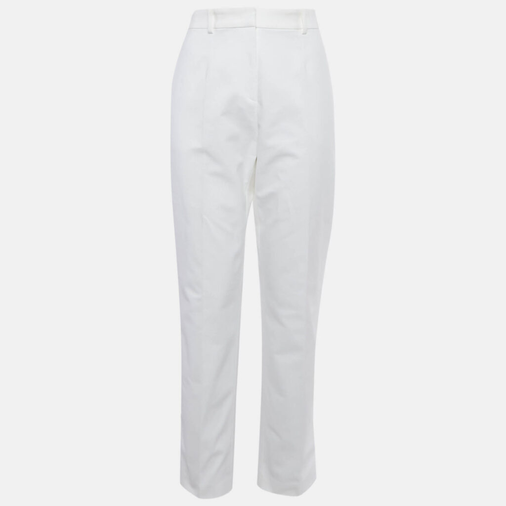 Emilio Pucci White Taffeta Trousers M Emilio Pucci White Taffeta Trousers M