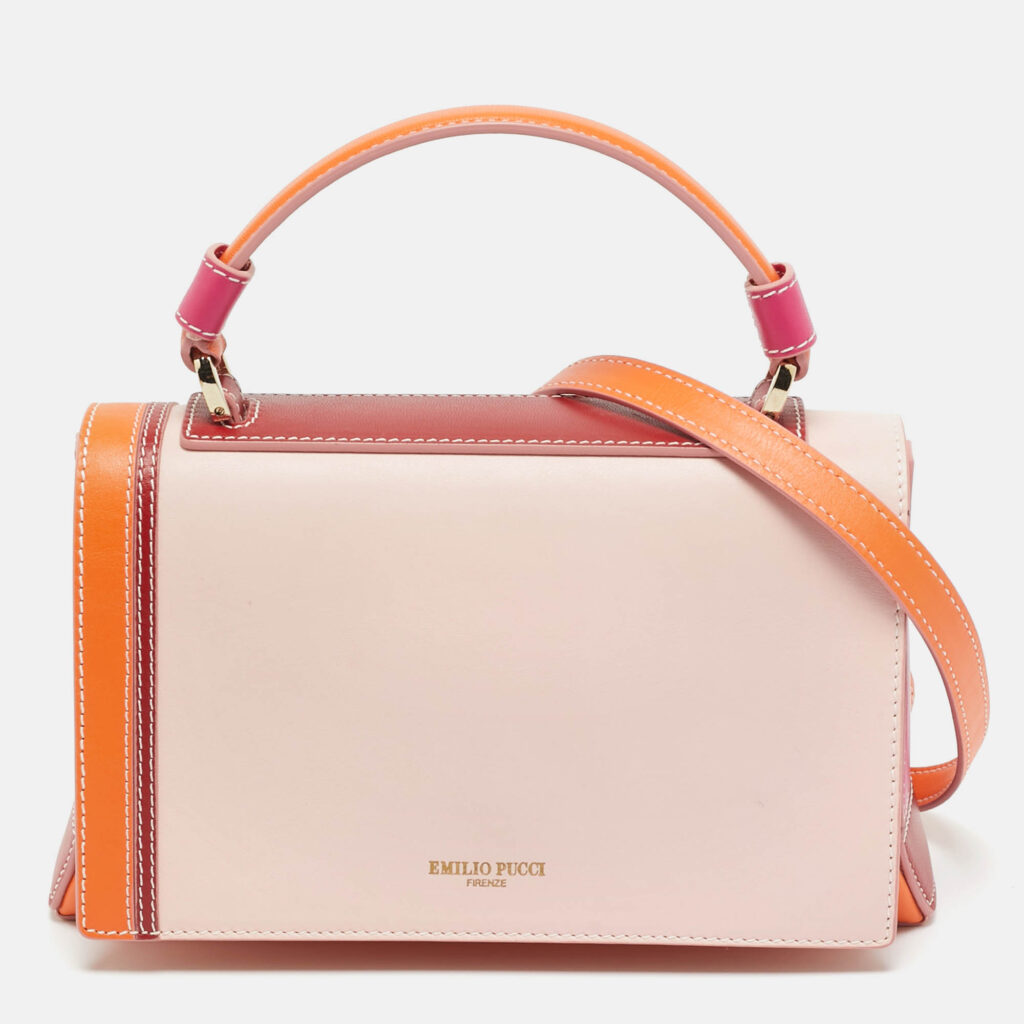 luxury-women-emilio-pucci-used-handbags-p1249845-011.jpg Emilio Pucci Pilot Mini Multicolor Leather Top Handle Bag