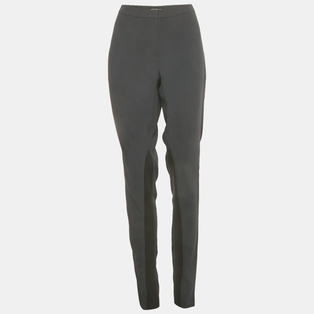 Emporio Armani Blue Crepe Trousers L