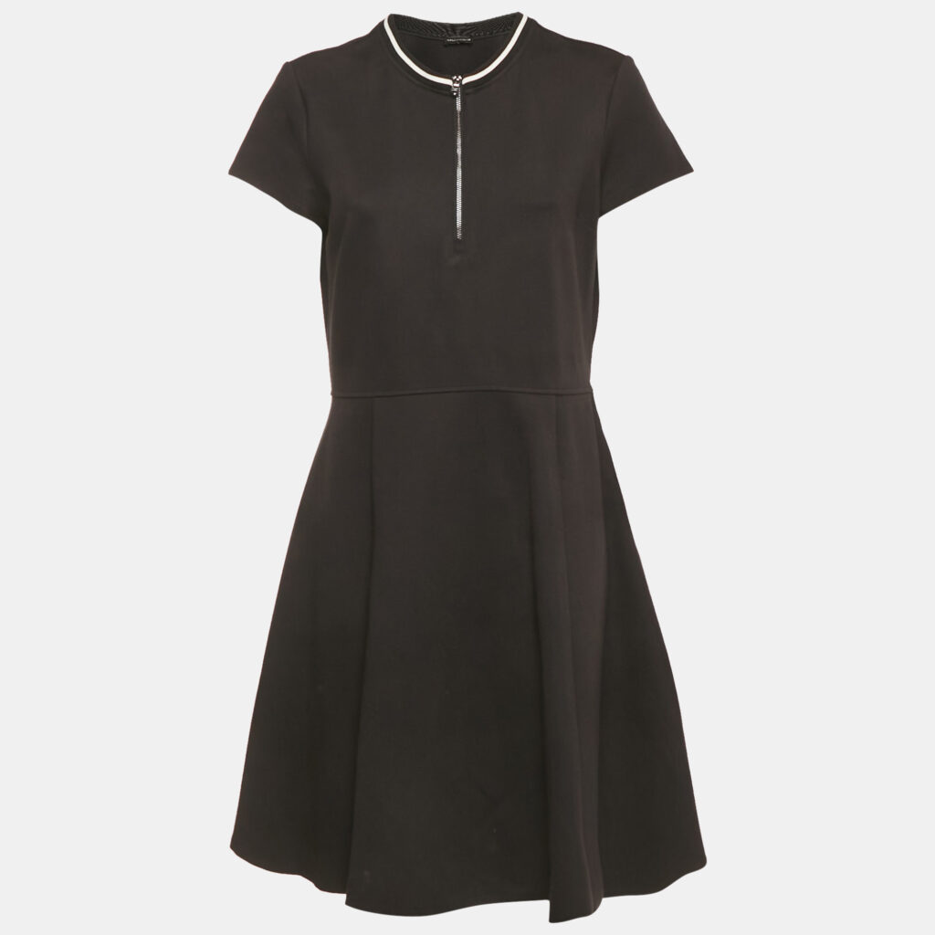 Emporio Armani Black Knit Short Dress M Emporio Armani Black Knit Short Dress M