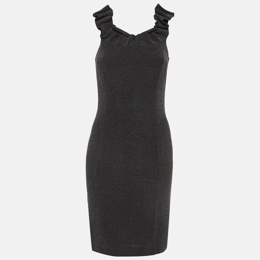 luxury-women-emporio-armani-used-clothes-p994042-002-1.jpg Emporio Armani Black/Grey Knit Mini Dress S