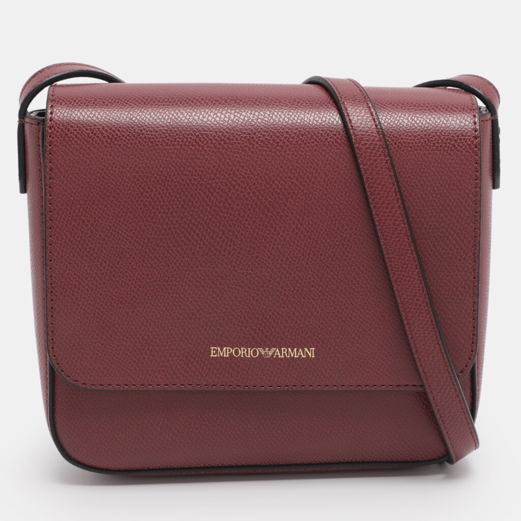 luxury-women-emporio-armani-used-handbags-p1218082-001-1.jpg Emporio Armani Red Faux Leather Crossbody Bag