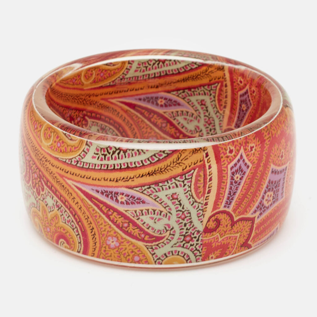 Etro Multi Color Resin Printed Bangle Etro Multi Color Resin Printed Bangle