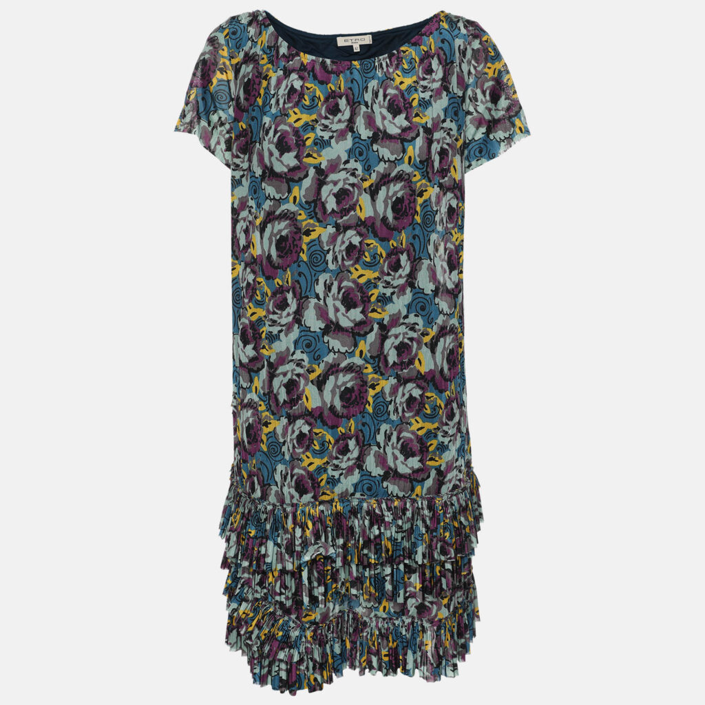 Etro Multicolor Printed Jersey Mini Dress M Etro Multicolor Printed Jersey Mini Dress M