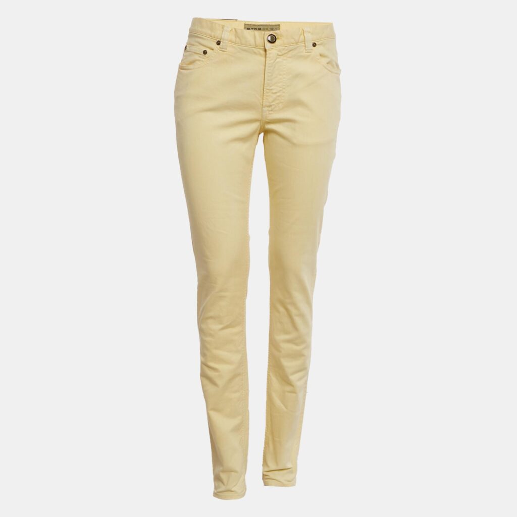 Etro Yellow Cotton Skinny Jeans M/Waist 29" Etro Yellow Cotton Skinny Jeans M/Waist 29"