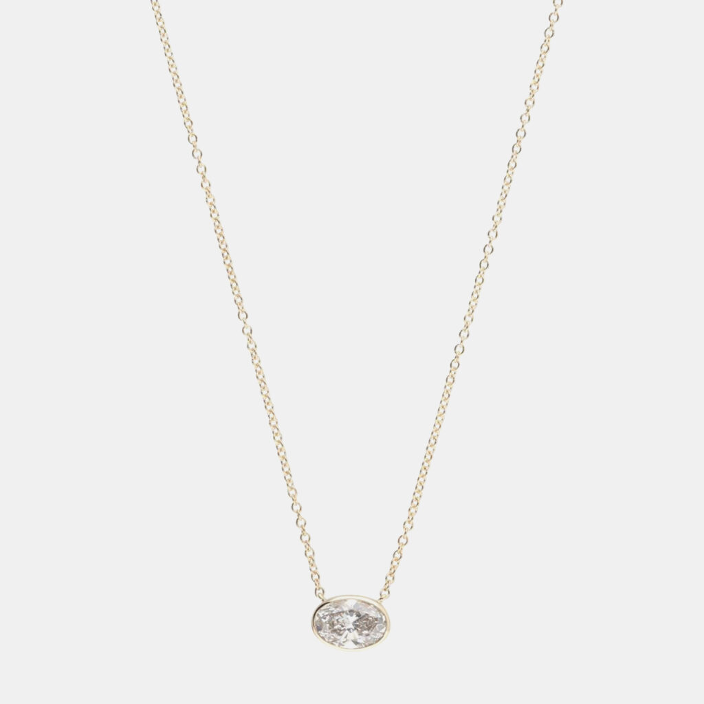 14K Yellow Gold Lab Grown Diamond Pendant Necklace (0.95 cts) 14K Yellow Gold Lab Grown Diamond Pendant Necklace (0.95 cts)