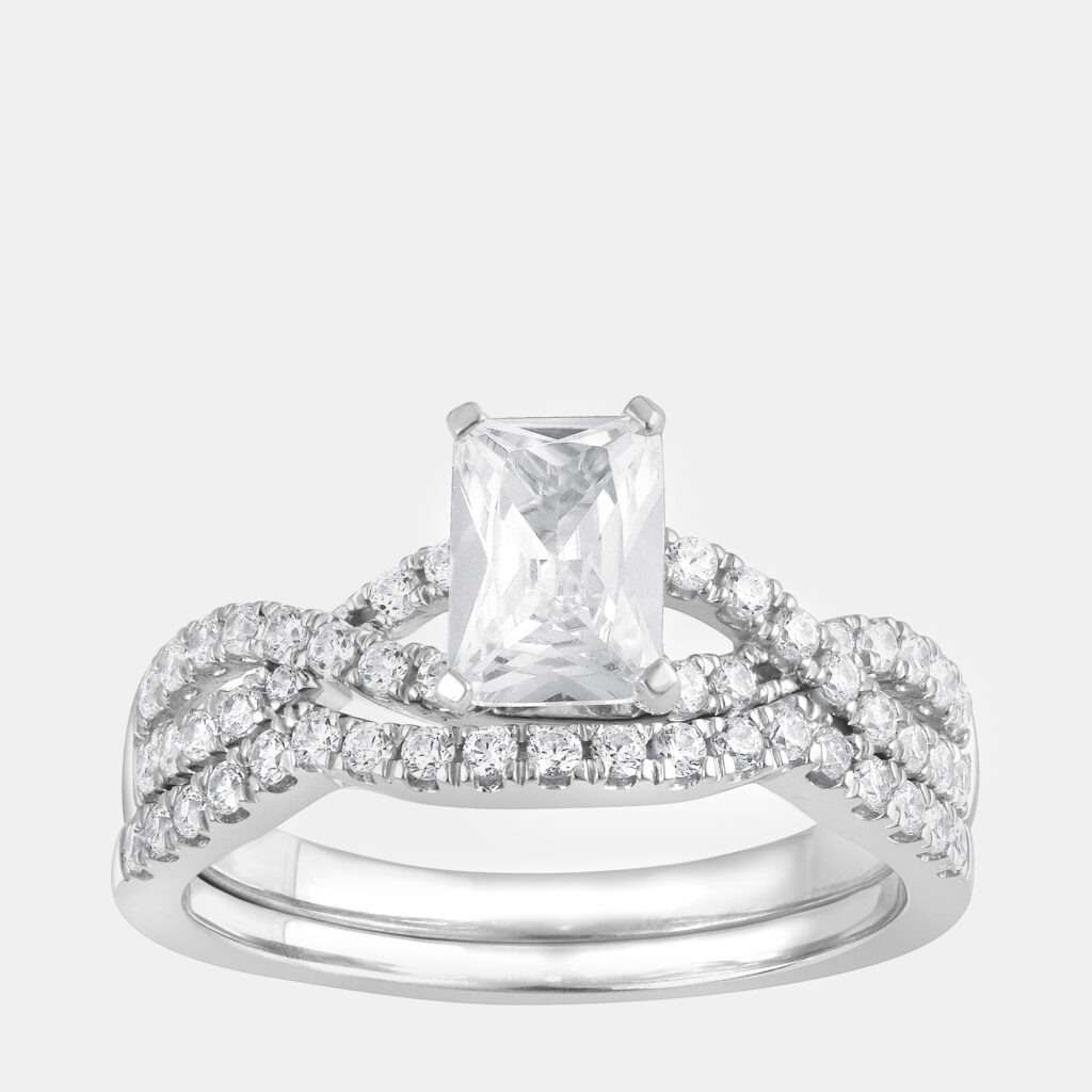 14K White Gold Lab Grown Diamond Bridal Set (1.5 cts) 14K White Gold Lab Grown Diamond Bridal Set (1.5 cts)