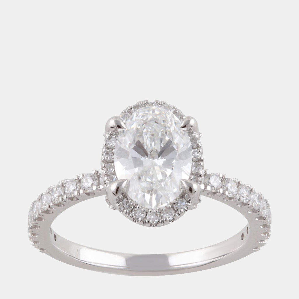 14K White Gold Lab Grown Diamond Engagement Ring (1.23 cts) US 7 14K White Gold Lab Grown Diamond Engagement Ring (1.23 cts) US 7
