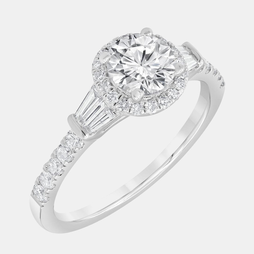 14K White Gold Lab Grown Diamond Engagement Ring (1.25 cts) US 7 14K White Gold Lab Grown Diamond Engagement Ring (1.25 cts) US 7