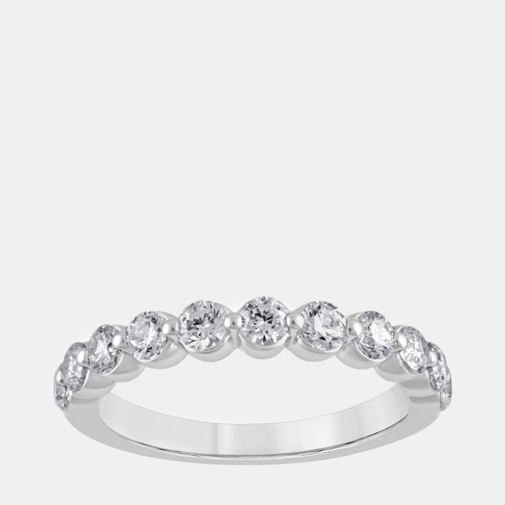 14K White Gold Lab Grown Diamond Band (1 cts) 14K White Gold Lab Grown Diamond Band (1 cts)