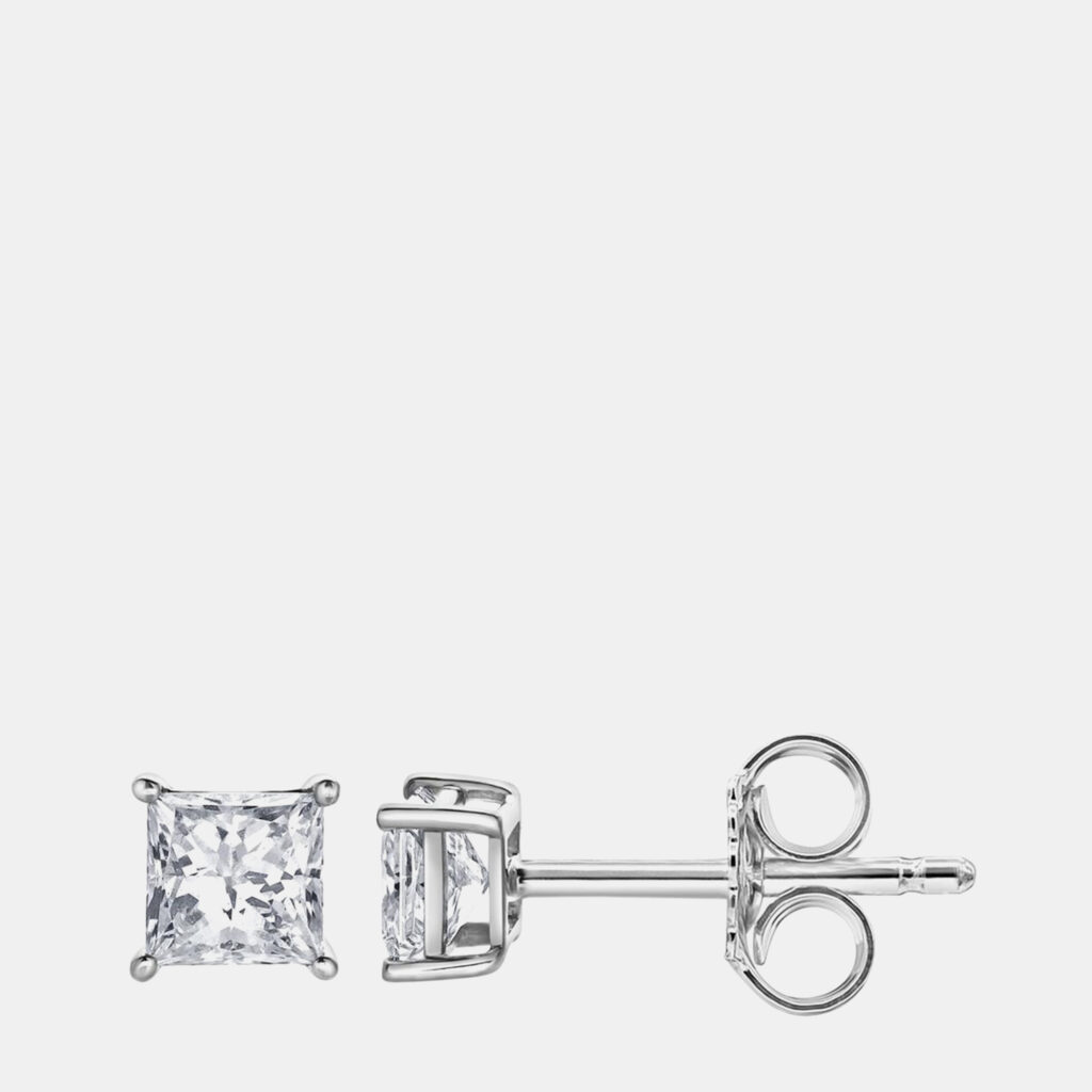 14K White Gold Lab Grown Diamond Basic Stud Earring (0.78 cts) 14K White Gold Lab Grown Diamond Basic Stud Earring (0.78 cts)