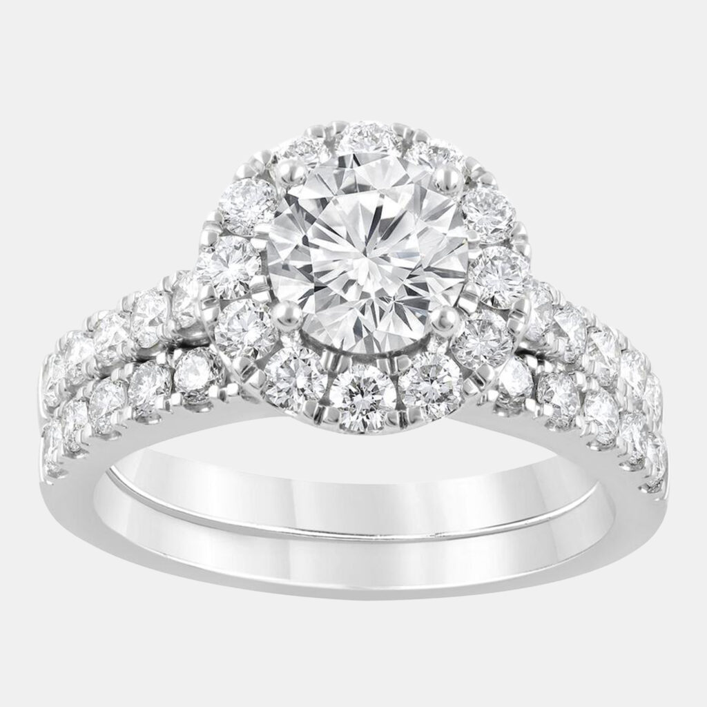 2.25ct 14k White Gold Lab Grown Diamond Bridal Set 2.25ct 14k White Gold Lab Grown Diamond Bridal Set