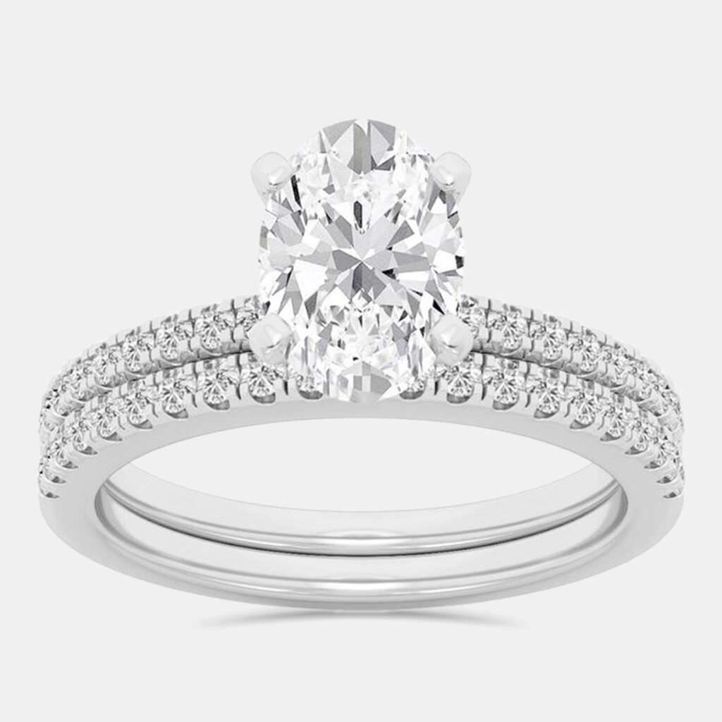 2.5ct 14k White Gold Lab Grown Diamond Bridal Set 2.5ct 14k White Gold Lab Grown Diamond Bridal Set