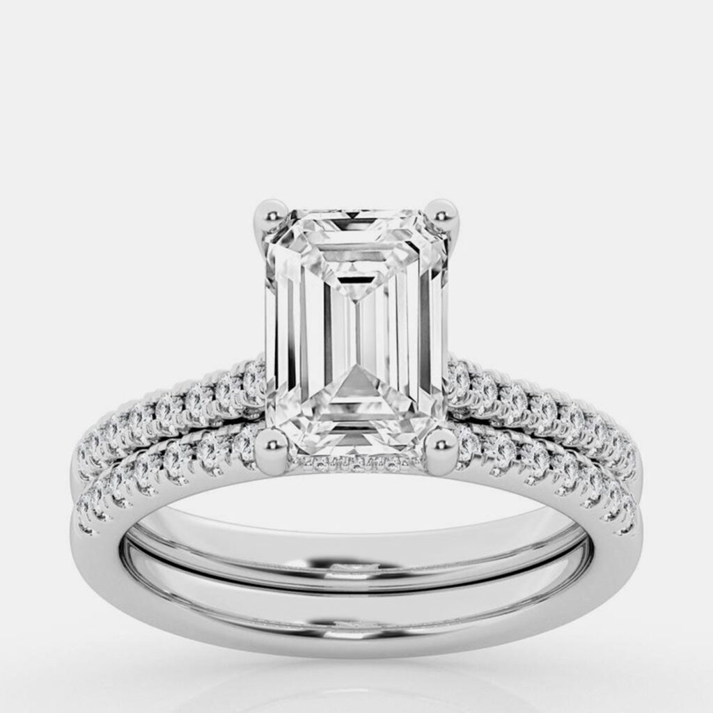 2.5ct 14k White Gold Lab Grown Diamond Bridal Set 2.5ct 14k White Gold Lab Grown Diamond Bridal Set