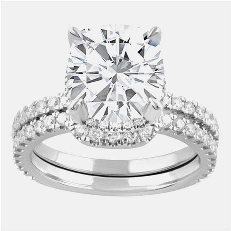 3.4ct 14k White Gold Lab Grown Diamond Bridal Set 3.4ct 14k White Gold Lab Grown Diamond Bridal Set