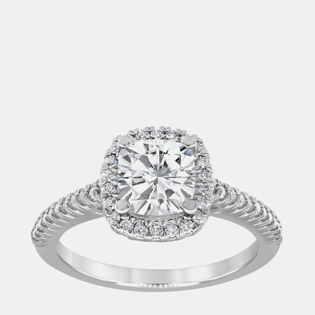 1.05ct 14k White Gold Lab Grown Diamond Engagement Ring 1.05ct 14k White Gold Lab Grown Diamond Engagement Ring