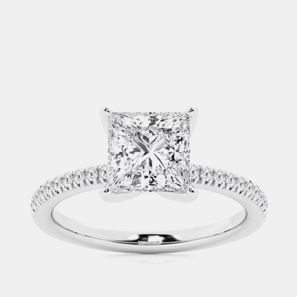1.23ct 14k White Gold Lab Grown Diamond Engagement Ring 1.23ct 14k White Gold Lab Grown Diamond Engagement Ring