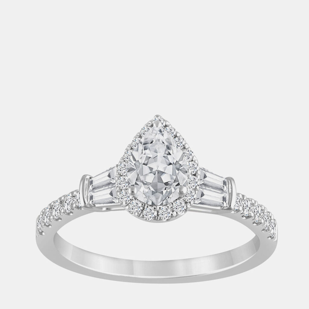 1.25ct 14k White Gold Lab Grown Diamond Engagement Ring 1.25ct 14k White Gold Lab Grown Diamond Engagement Ring
