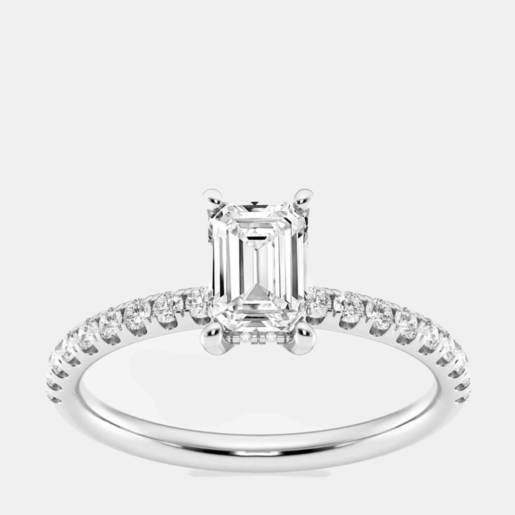 1.36ct 14k White Gold Lab Grown Diamond Engagement Ring 1.36ct 14k White Gold Lab Grown Diamond Engagement Ring