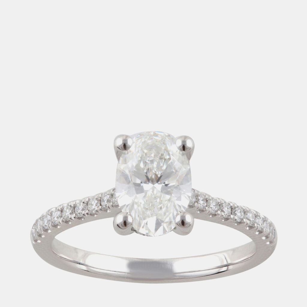1.45ct 14k White Gold Lab Grown Diamond Engagement Ring 1.45ct 14k White Gold Lab Grown Diamond Engagement Ring