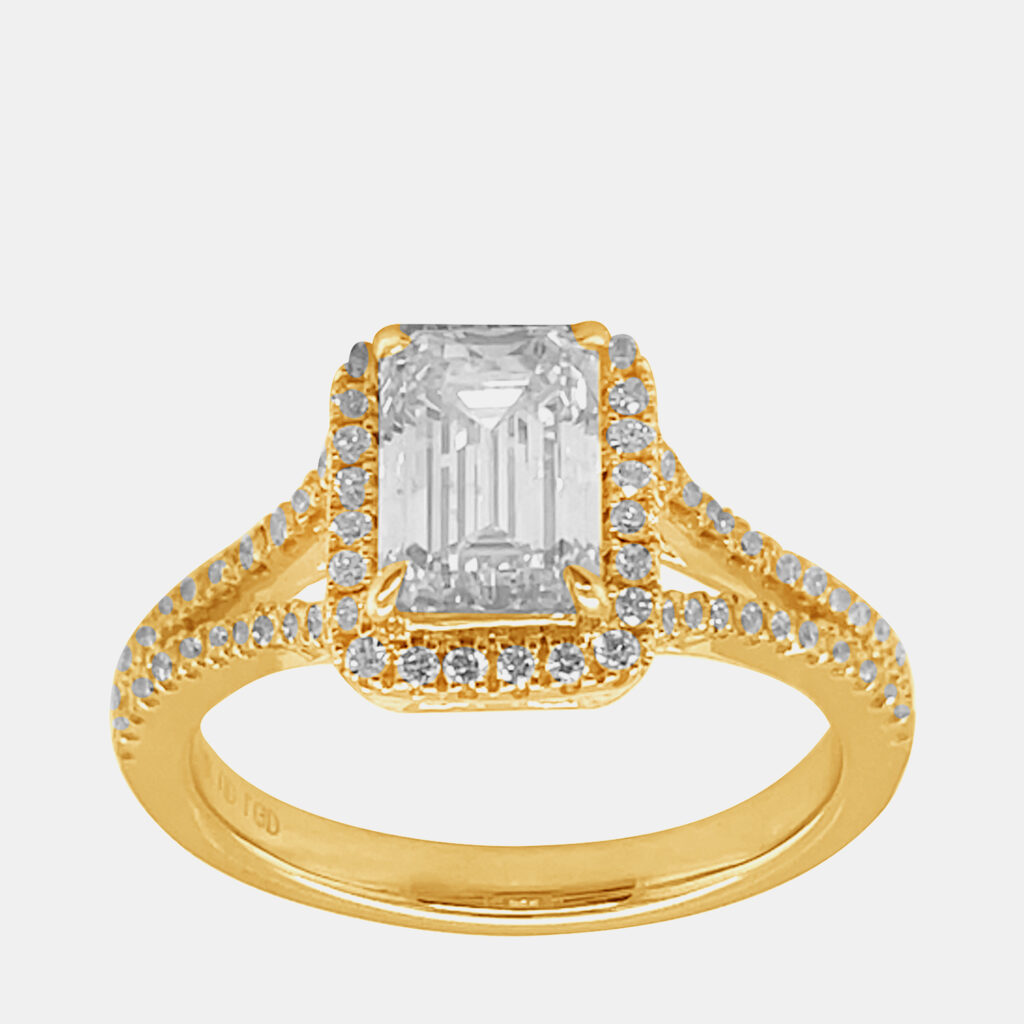 1.88ct 14k Yellow Gold Lab Grown Diamond Engagement Ring 1.88ct 14k Yellow Gold Lab Grown Diamond Engagement Ring