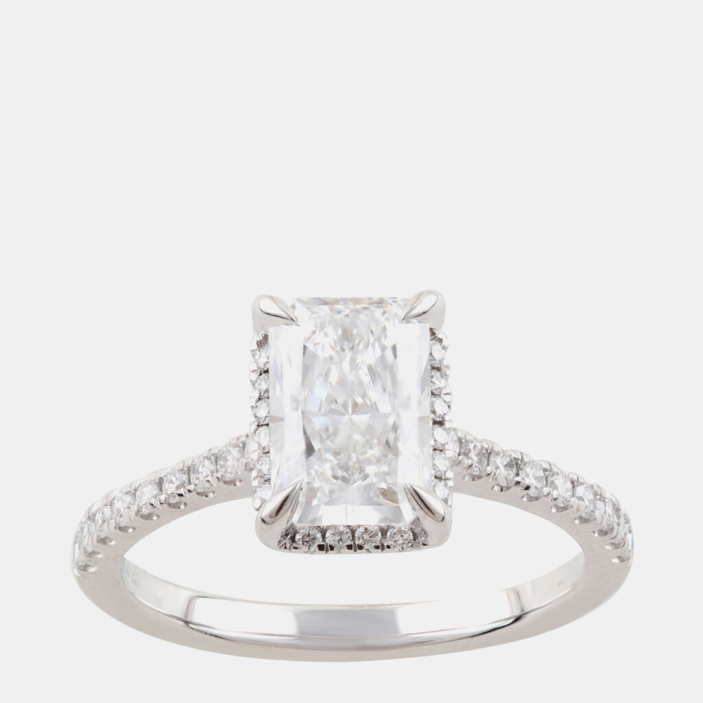 1.95ct 14k White Gold Lab Grown Diamond Engagement Ring 1.95ct 14k White Gold Lab Grown Diamond Engagement Ring