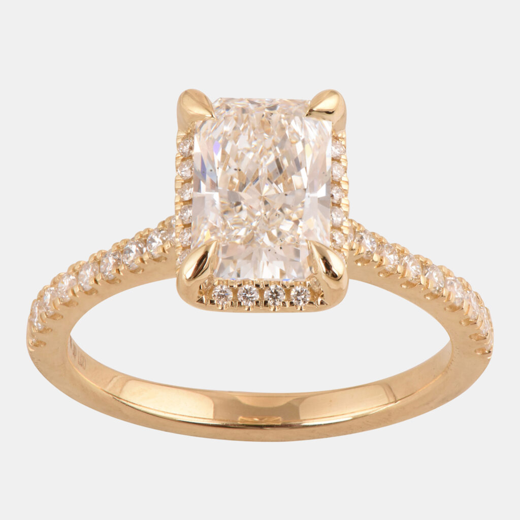 1.95ct 14k Yellow Gold Lab Grown Diamond Engagement Ring 1.95ct 14k Yellow Gold Lab Grown Diamond Engagement Ring