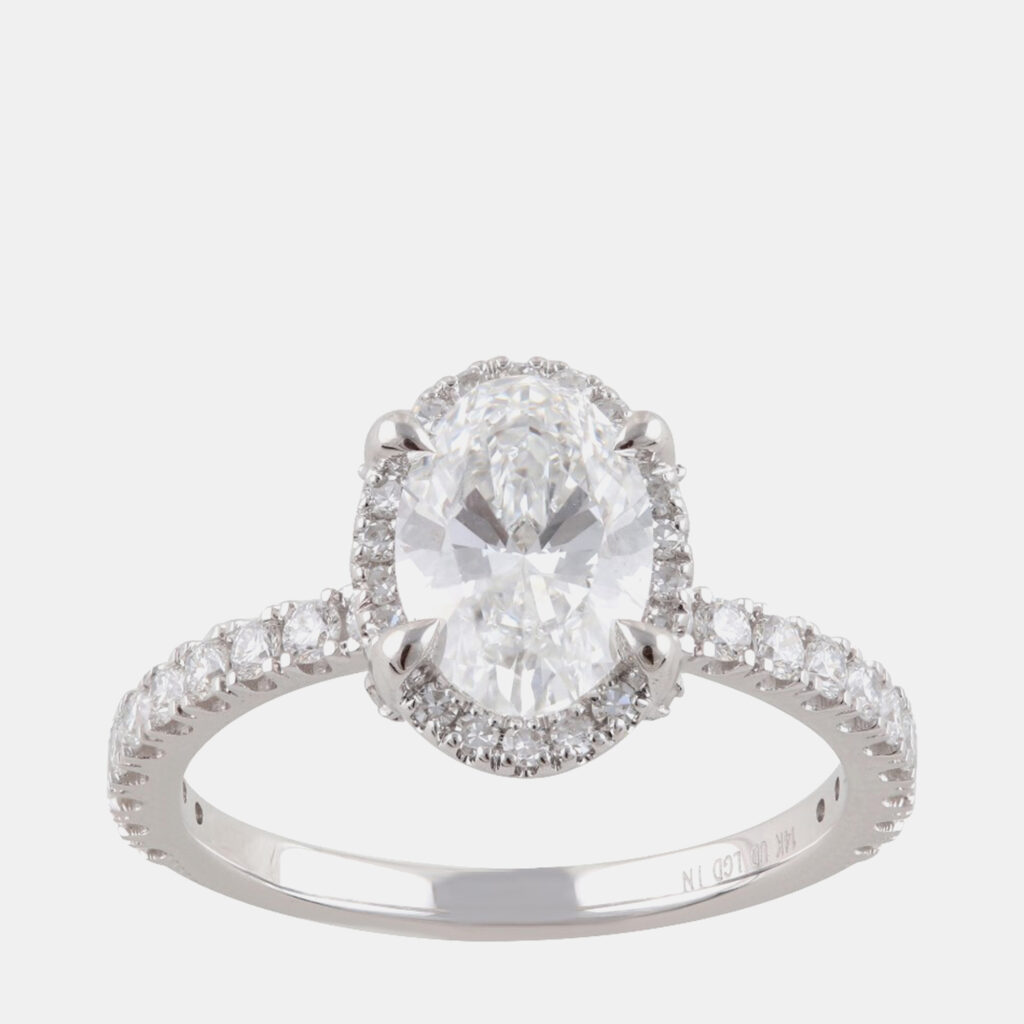 1.95ct 14k White Gold Lab Grown Diamond Engagement Ring 1.95ct 14k White Gold Lab Grown Diamond Engagement Ring