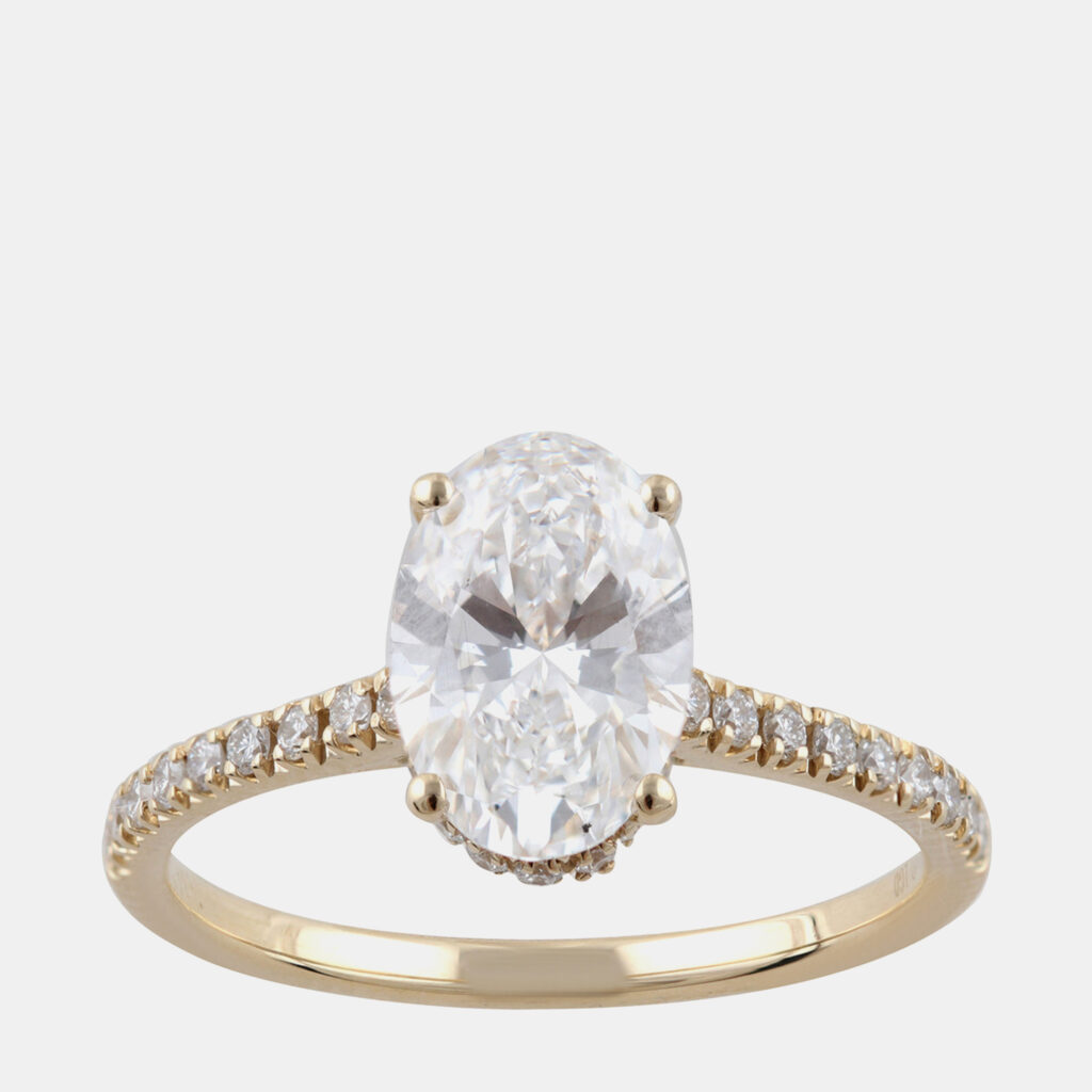 1.95ct 14k Yellow Gold Lab Grown Diamond Engagement Ring 1.95ct 14k Yellow Gold Lab Grown Diamond Engagement Ring