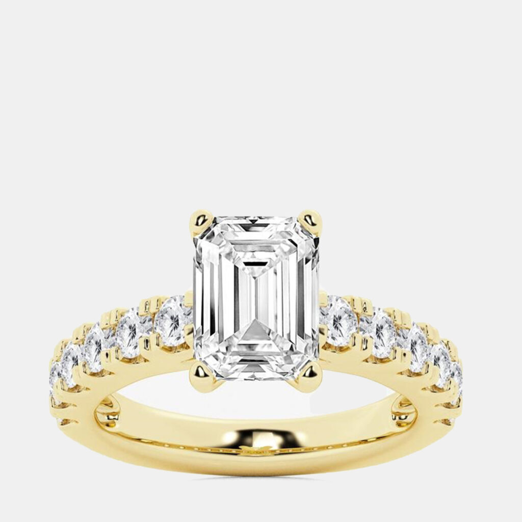 2.45ct 14k Yellow Gold Lab Grown Diamond Engagement Ring 2.45ct 14k Yellow Gold Lab Grown Diamond Engagement Ring