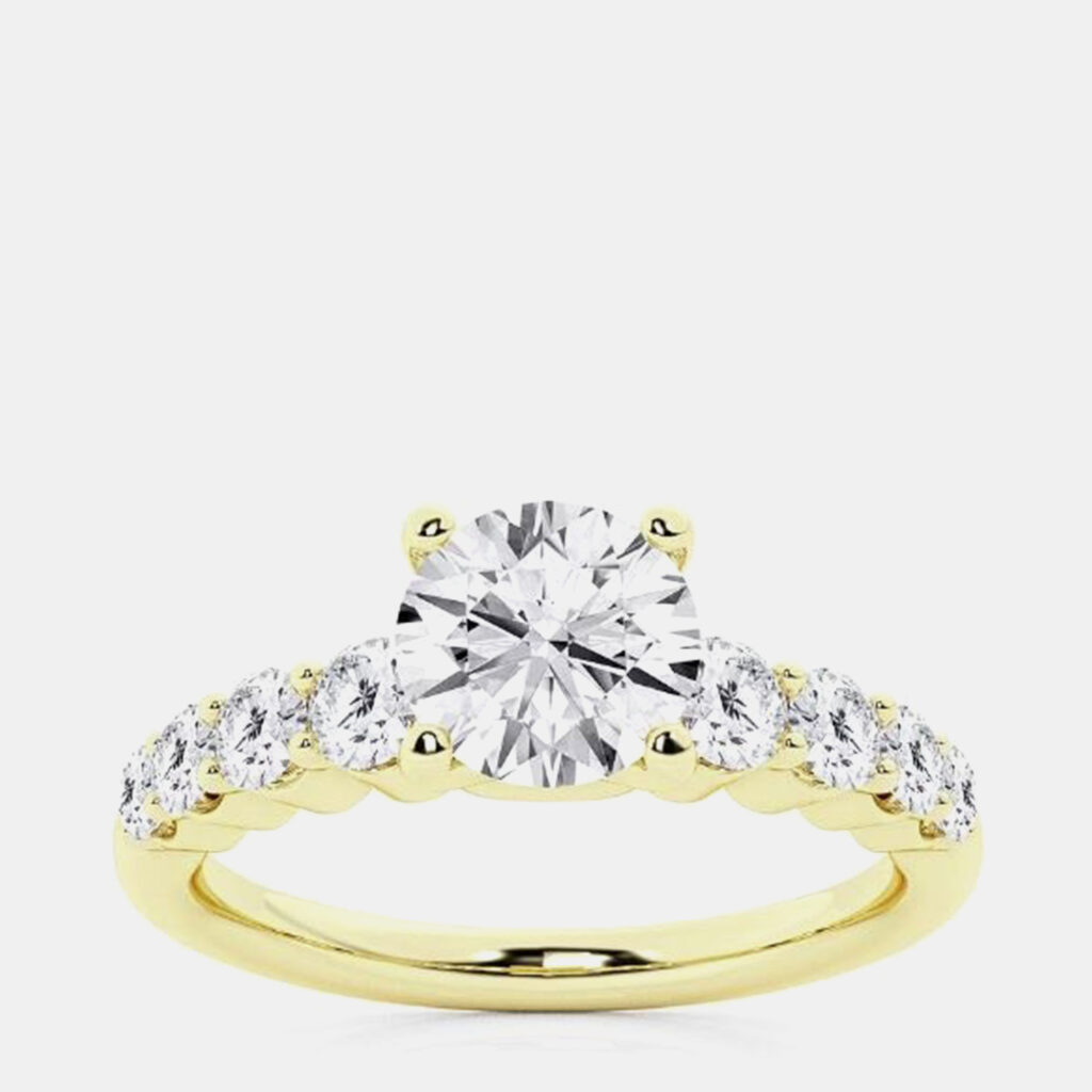 2.95ct 14k Yellow Gold Lab Grown Diamond Engagement Ring 2.95ct 14k Yellow Gold Lab Grown Diamond Engagement Ring