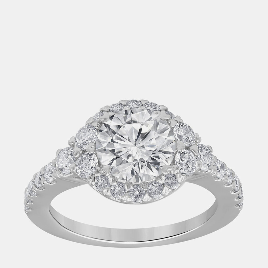 3.02ct 14k White Gold Lab Grown Diamond Engagement Ring 3.02ct 14k White Gold Lab Grown Diamond Engagement Ring