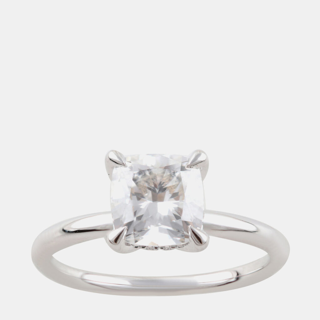 1.95ct 14k White Gold Lab Grown Diamond Hidden Halo Solitaire Ring 1.95ct 14k White Gold Lab Grown Diamond Hidden Halo Solitaire Ring