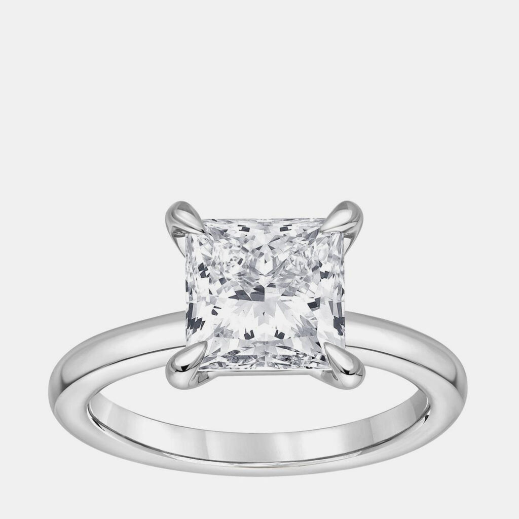 3ct 14k White Gold Lab Grown Diamond Solitaire Ring 3ct 14k White Gold Lab Grown Diamond Solitaire Ring