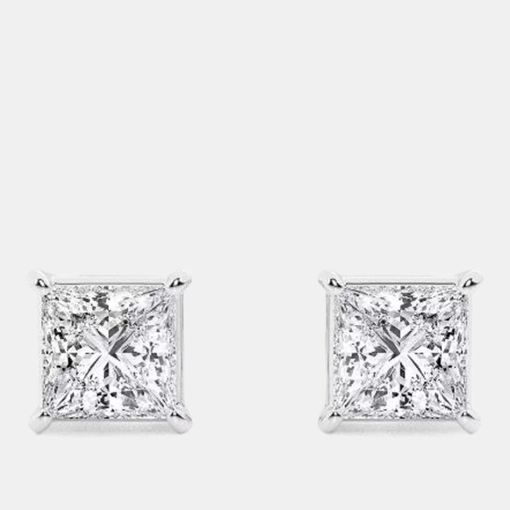 1ct 14k White Gold Lab Grown Diamond Basic Stud Earring 1ct 14k White Gold Lab Grown Diamond Basic Stud Earring